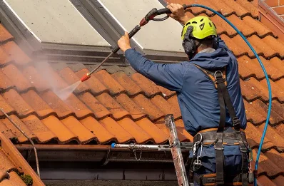 Démoussage et hydrofuge de toiture à Roussent